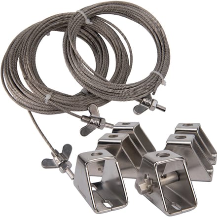 Staalkabel bevestigingsset voor harmonicadoek