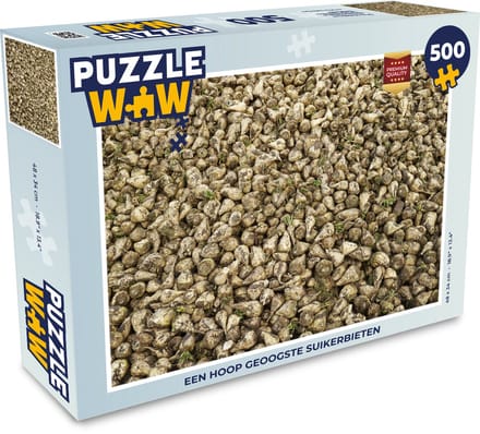 Puzzel Een hoop geoogste suikerbieten - Legpuzzel - Puzzel 500 stukjes