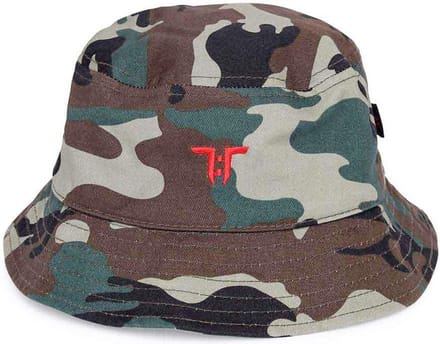 Tokyo Time - TT Logo Bucket Hat / Vissershoed Kids - Bruin/Groen