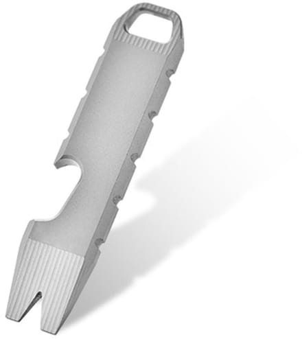 JHUBERS- Pry Bar TC4 Titanium - Lichtgewicht - Draagbare Haak - Flesopener Functie - Antislip Grip - Compact Ontwerp - Multitool