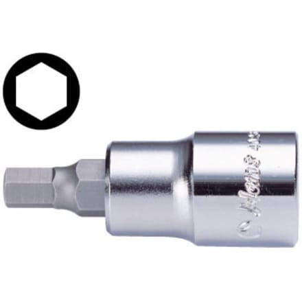 Zeskantig inzetstuk HANS 1/4 inch 7 mm