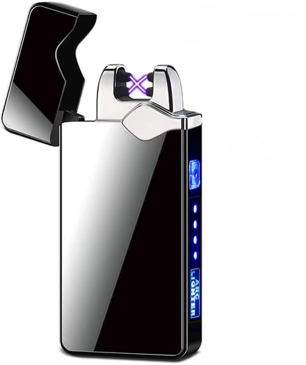 THAR Plasma Aansteker – USB Oplaadbaar & Windproof – Elektrisch – LED Indicator – Draadloos – Luxe Cadeauverpakking - Zwart