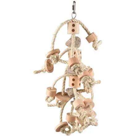 Flamingo Sully - Speelgoed Vogel - Vs Sully Touw Natuur 50cm - 1st - 127249 - 1st