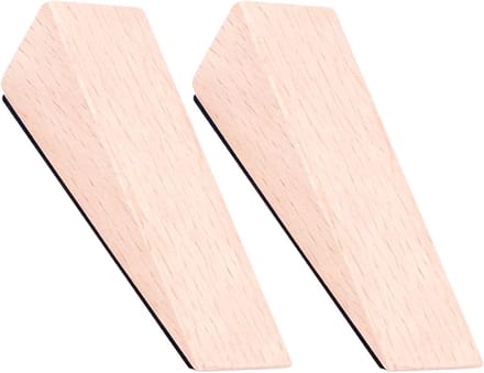 Houten Deurstopper - Deurwig Deurblok - Deuren Open Houden - Massief Houten Constructie - 9x2.9x2.8cm - Beige
