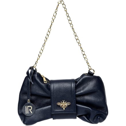 Isabella Rhea Blauw Rundleer Tas