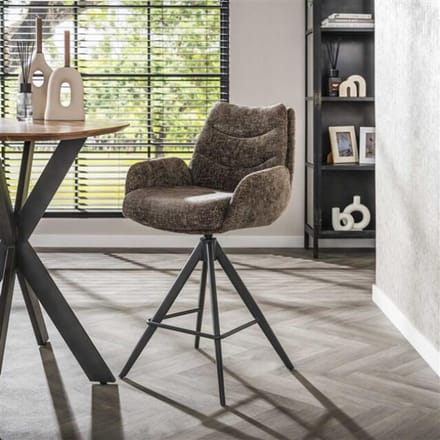 Hoyz Collection - Barstoel Lounge - Rich Taupe - Set van 2