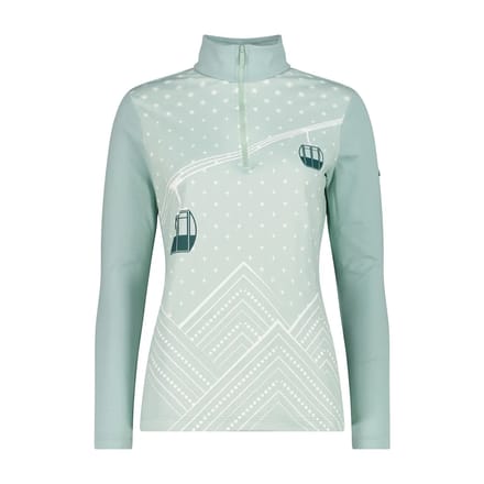 Cmp 35l0496 Sweatshirt Met Halve Rits Groen M Vrouw