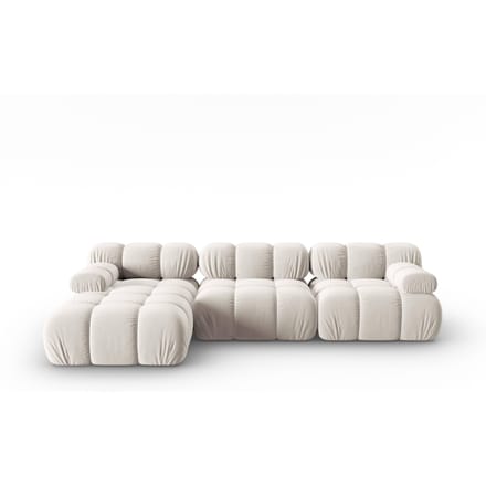 Modulaire-4-zitshoekbank Tropea links velvet | Milo Casa