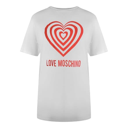 Love Moschino Dames/Dames Hypno Hart T-Shirt (Wit)