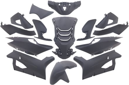 Plaatset Peugeot Speedfight 4 14 delig mat zwart