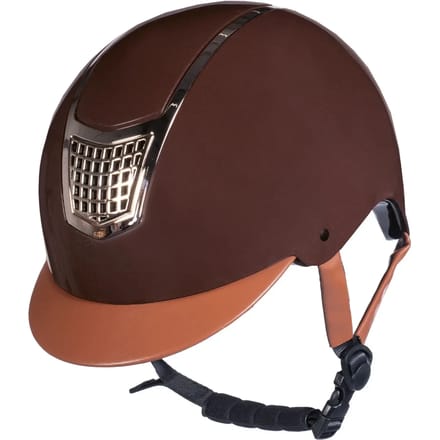 Cap Rijhelm Edinburgh Bruin verstelbaar maat L (59-61 cm)