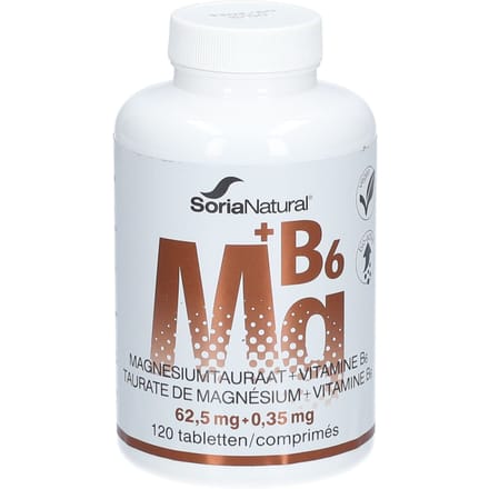 Soria Natural® Magnesiumtauraat + Vitamine B6 120 Tabletten