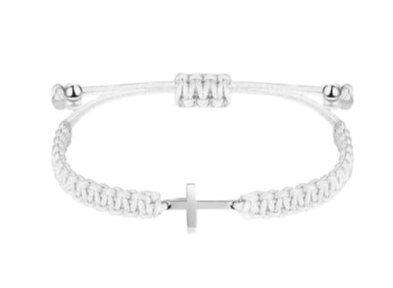 Kruis armband - Jezus - Christelijk - bijbel - touw wit