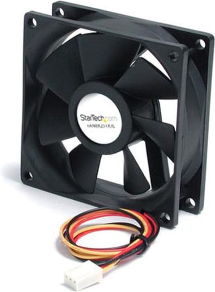 StarTech.com Case Fan 80mm - FAN8X25TX3L - Case ventilator - 80mm - Black