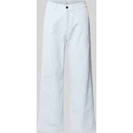 broek met rechte pijpen van katoenmix model 'MAINE S'