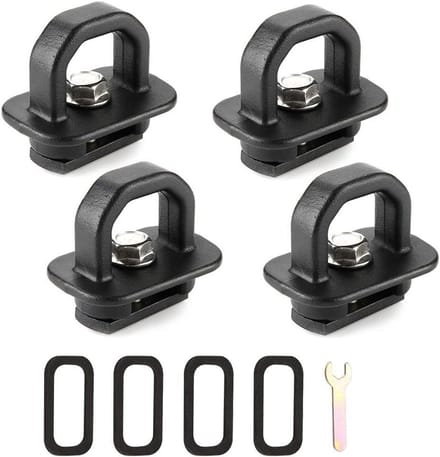 Set van 4 Universele Vastzetringen voor Laadbakken en Trailers - Aluminiumlegering
