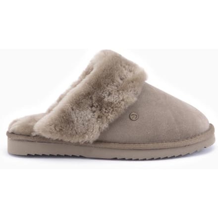 Warmbat Flurry Suede Dames Sloffen - Groen