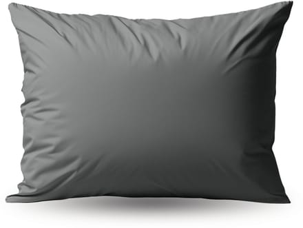 Zelesta Deluxe Percale Katoen Kussensloop Set Van 2 - Antraciet 80x80cm