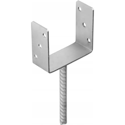 Domax - Basis voor Zuil Bevestiging - 141x120x60mm - Verzinkt