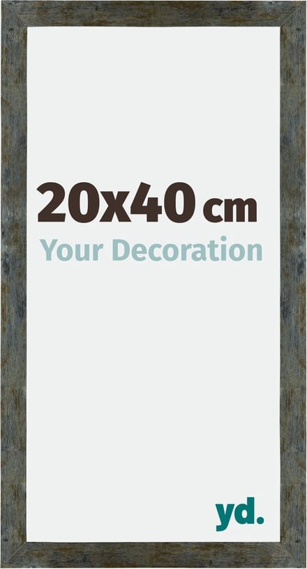 Your Decoration - Fotolijst 20x40 cm - MDF - Blauw Goud Gemeleerd - Mura