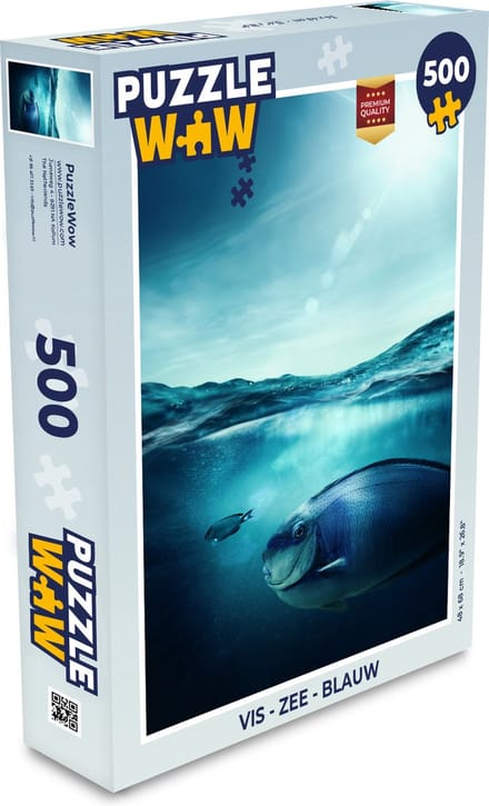 Puzzel Vis - Zee - Blauw - Legpuzzel - Puzzel 500 stukjes