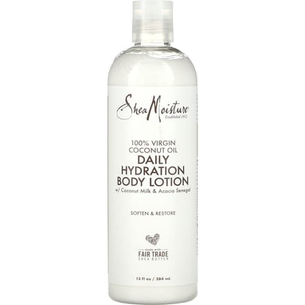 SheaMoisture, 100% pure kokosolie, hydraterende bodylotion voor dagelijks gebruik, 388 ml (384 ml) white
