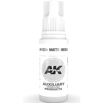 AK 3rd Gen Acrylics: Matte Medium (17ml)