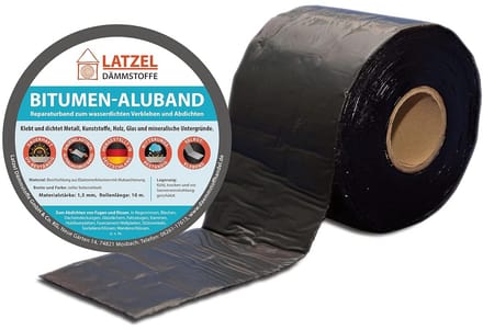 Bitumen Afdichtingstape Zwart 75 mm - 10 Meter Rol