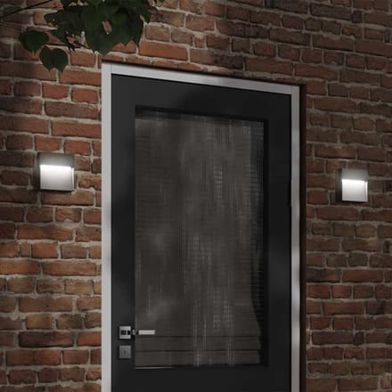 vidaXL Buitenwandlamp LED gegoten aluminium zwart