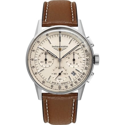Bauhaus 2376-5 Aviation G38 chronograaf horloge