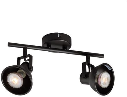 Designspot- plafondspot- opbouwspot- industriële spot- zwart- spot light 2 stuks- moderne