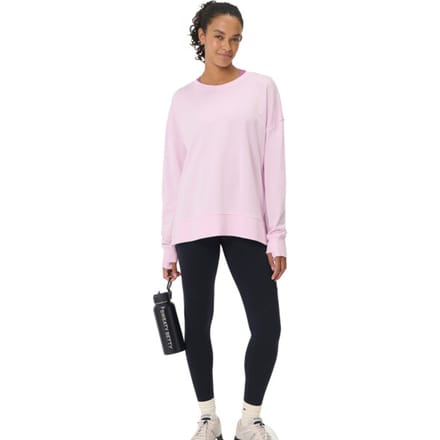 Sweaty Betty After Class Longline Sweatshirt ROZE - Maat M