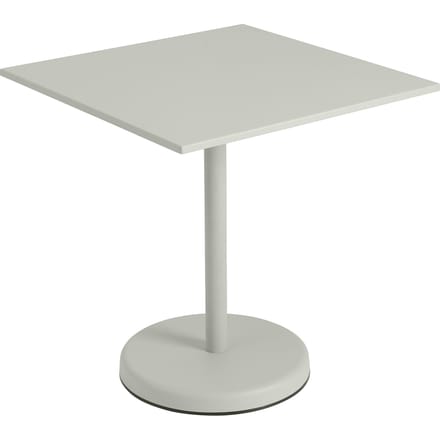 Muuto Linear Steel Tafel vierkant - grijs - Hoogte 73 cm