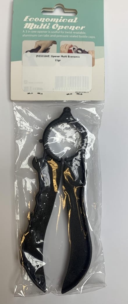 Economical Multi opener- Zwart - 3 in 1 opener