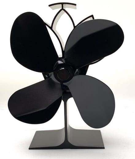 VuurZon Kachelventilator - warmte beveiliging in de voet