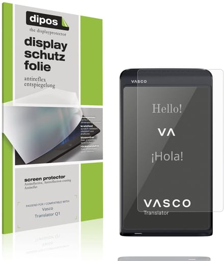 dipos – 4x Matte Beschermfolie geschikt voor Vasco Translator Q1 | Krasbestendige & antireflecterende Screenprotector Ultra-Thin