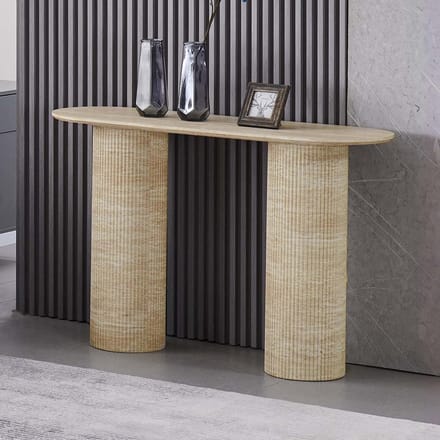 Milton & Oldbrook Wandtafel 120 cm Geneva Travertinlook