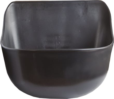 Universele voederbak 12L zwart incl.logo