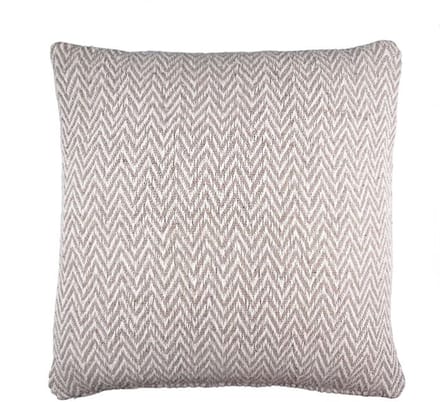 Linen & More - Sierkussen 'Zigzag' (45cm x 45cm, Taupe)