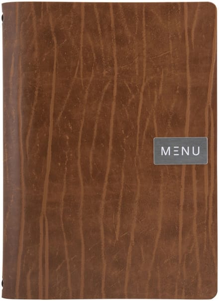 Securit® Menukaart | Menukaart map A5 Ruga lederen - bruin