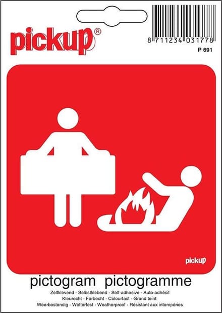 Pickup Pictogram 10x10 cm - Blusdeken