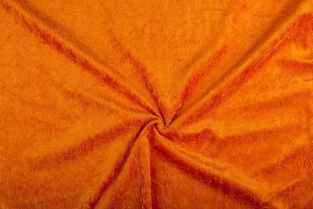 Velours de panne stof - Donker oranje - 50 meter