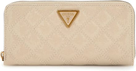 GUESS Portemonnee Giully Zip Around Wallet Almond Beige