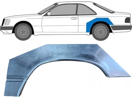 Reparatiepaneel achterspatbord voor Mercedes E-Class W124 1984-1996 / Links