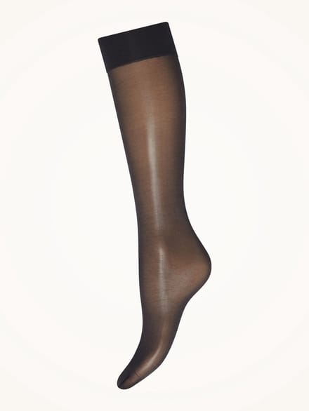 Satin Touch 20 Knee-Highs - black