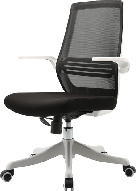Moderne bureaustoel MCW-J88, bureaustoel, ergonomisch ademend, lendensteun, verstelbare armleuningen ~ zwart