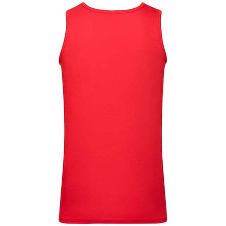 Fruit of the Loom Heren sportvest top (Rood)