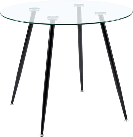Scandinavische Eettafel van Glas 80 cm - Modern Design en Multifunctioneel