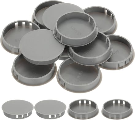 Plastic Gatpluggen - Afdekkers - Gaten Afwerken - Verdikt Nylon Ontwerp - 50mm Gatdiameter - Grijs