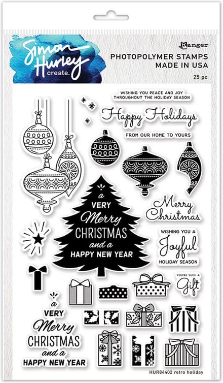 Ranger • Simon Hurley create. Clear Stamp Set Retro Holiday 15,2x22,86cm